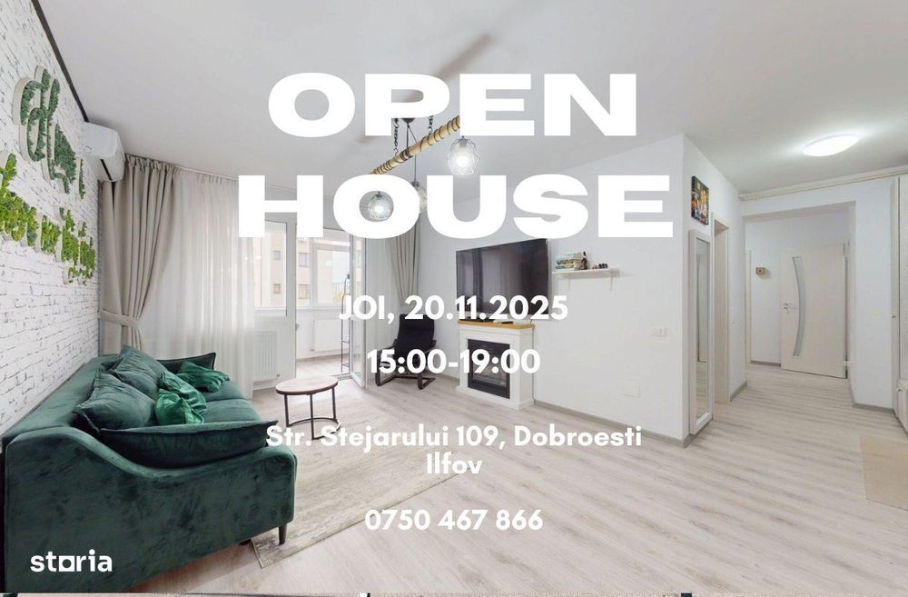 Apartament Dobroesti-Fundeni 3 Camere | Loc de Parcare | 89 mp Total