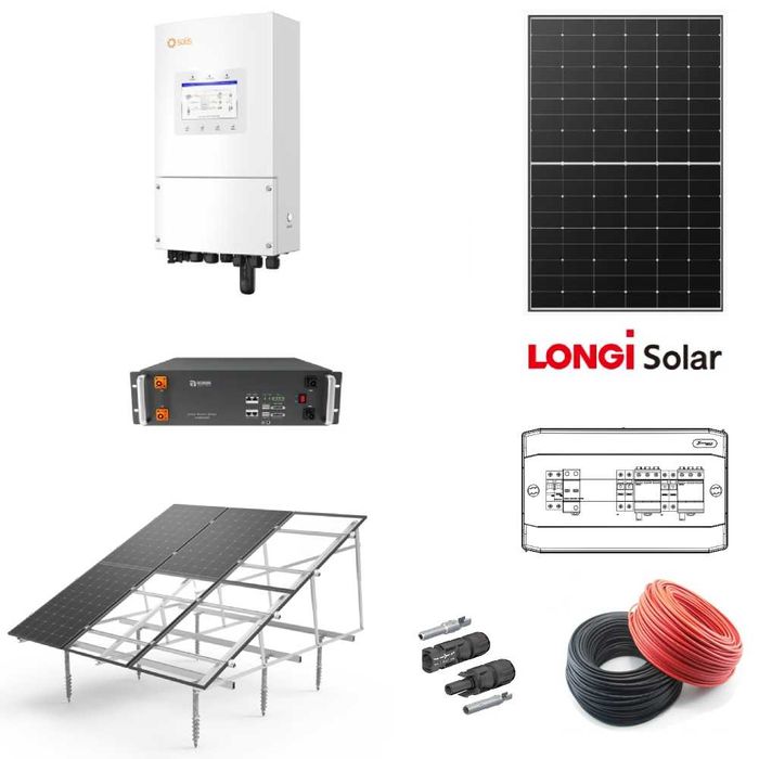 Sistem ONGRID Panouri fotovoltaice 5kW cu baterie stocare 5kW/h