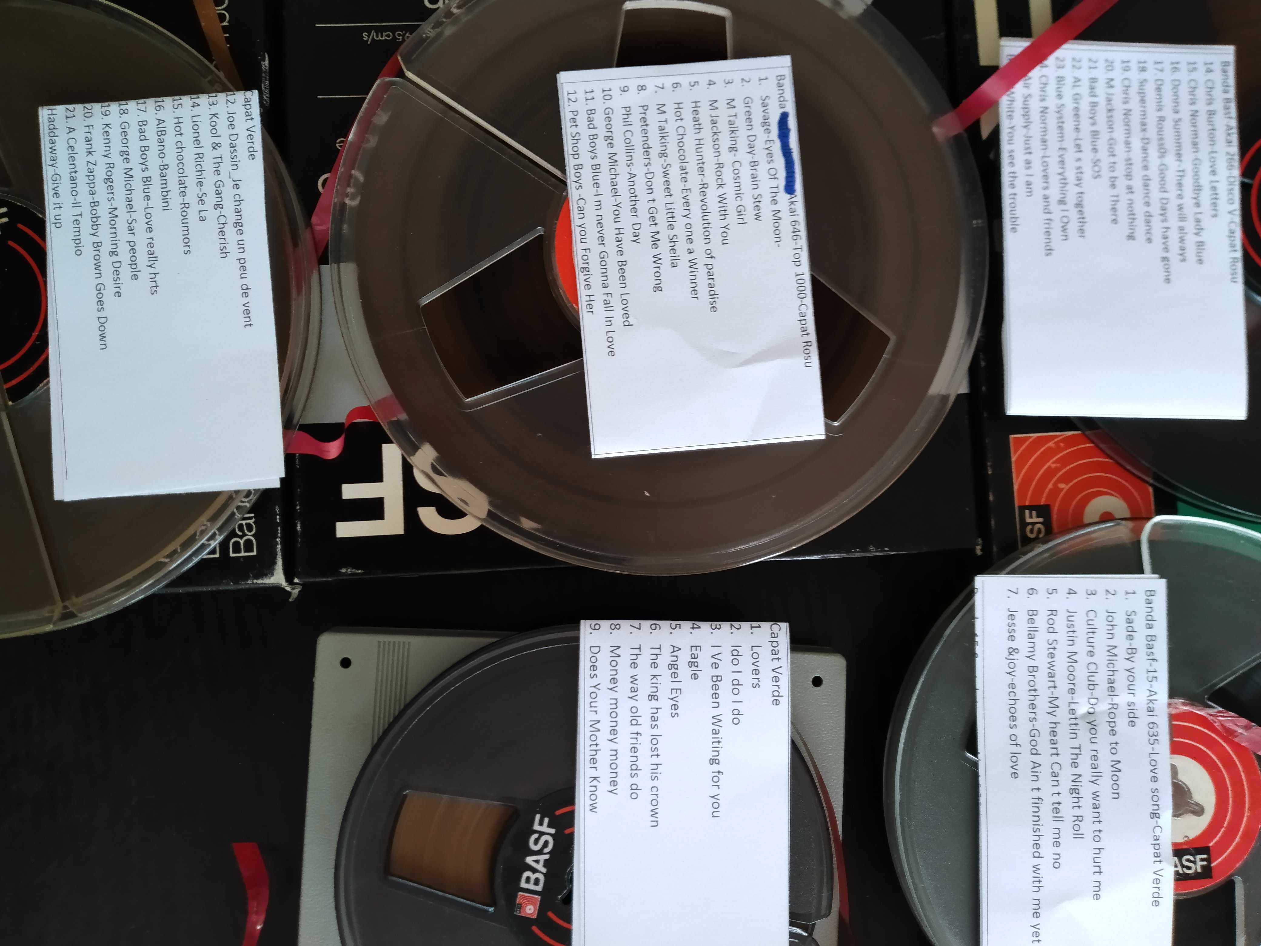 Vand 5 benzi, role magnetofon BASF  cu 210 lei