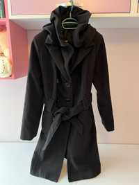 Дамско черно палто зимно