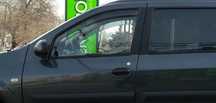 Autocolant montanti/stalpi negru carbon/mat Dacia Logan(2005-2011)