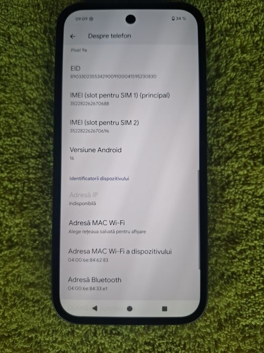 Vând/Schimb Google Pixel 9A 5g 256g Impecabil Liber