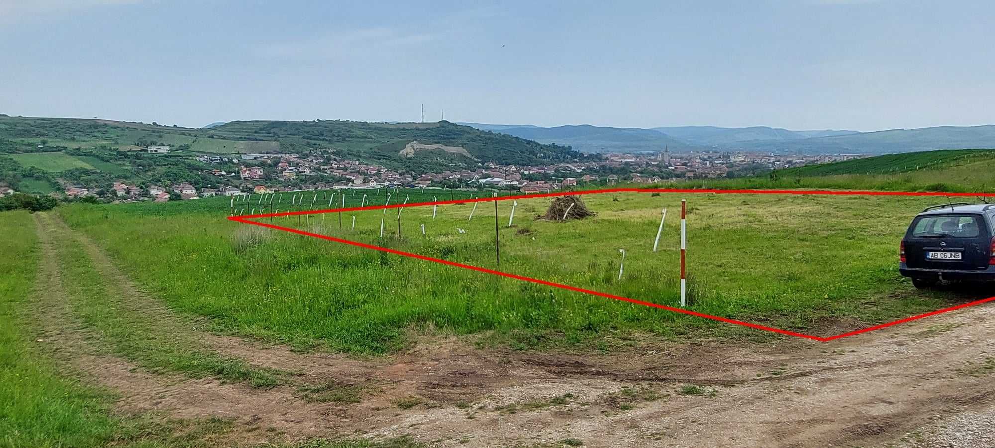 Teren panoramic intravilan construibil 996mp Aiud str.Stefan cel Mare
