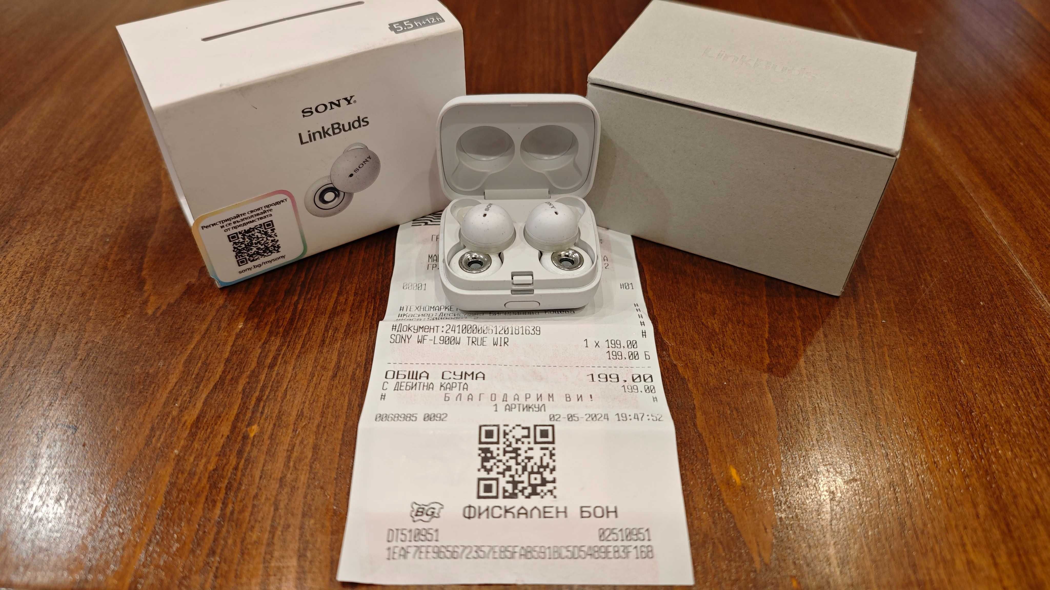 НОВИ - True wireless слушалки SONY LINKBUDS (2 години гаранция)