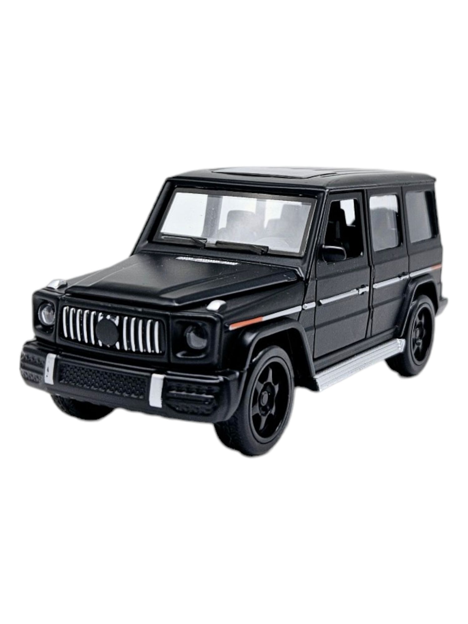 Masinuta metalica Mercedes jeep, Sunete si lumini Negru, 12cm