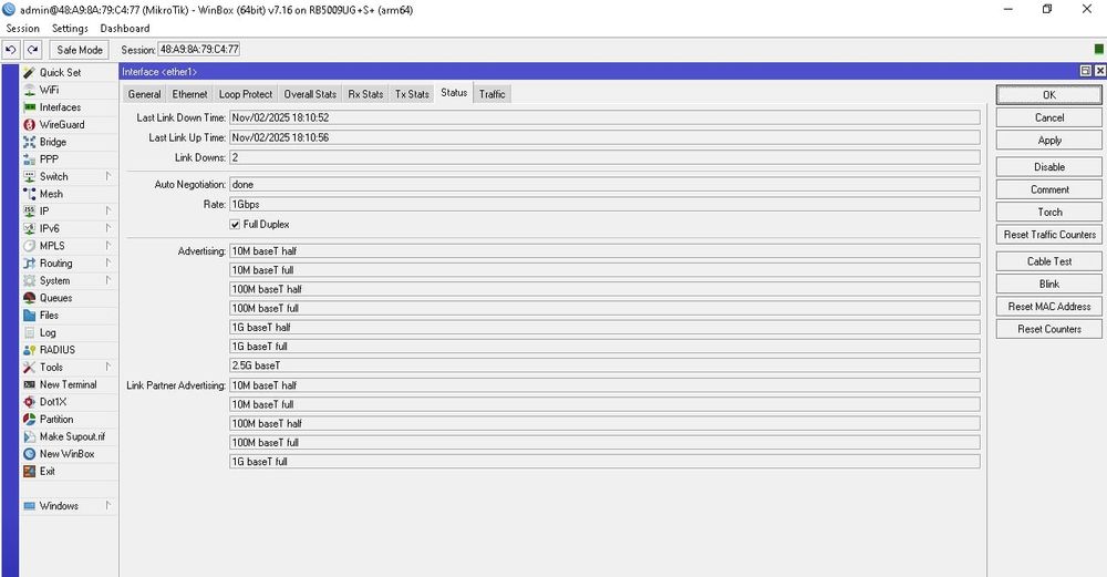 MIKROTIK rb5009ug+s+in
