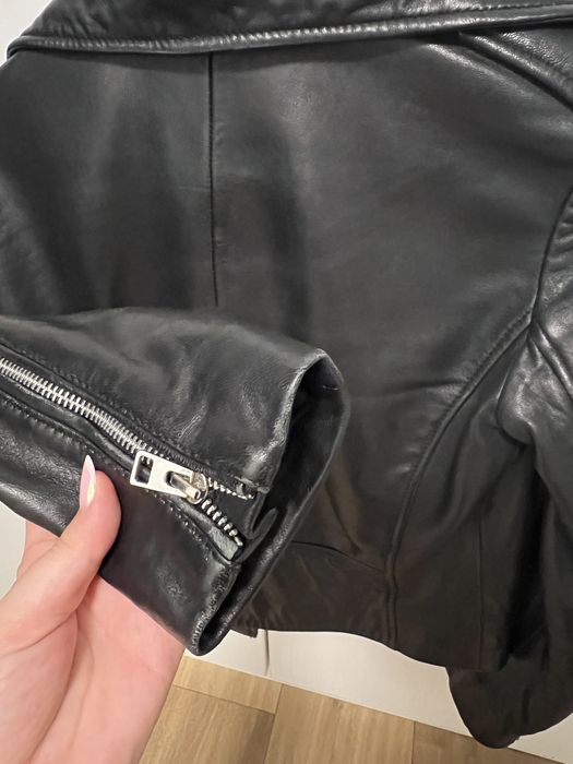 Geaca piele naturala Mango XS