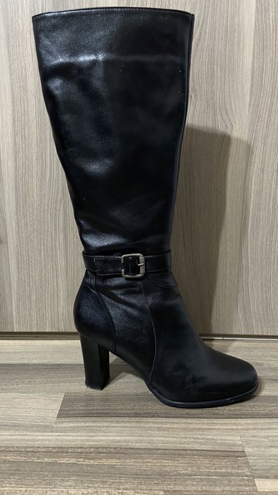 Cizme lungi din piele naturala, mar 36