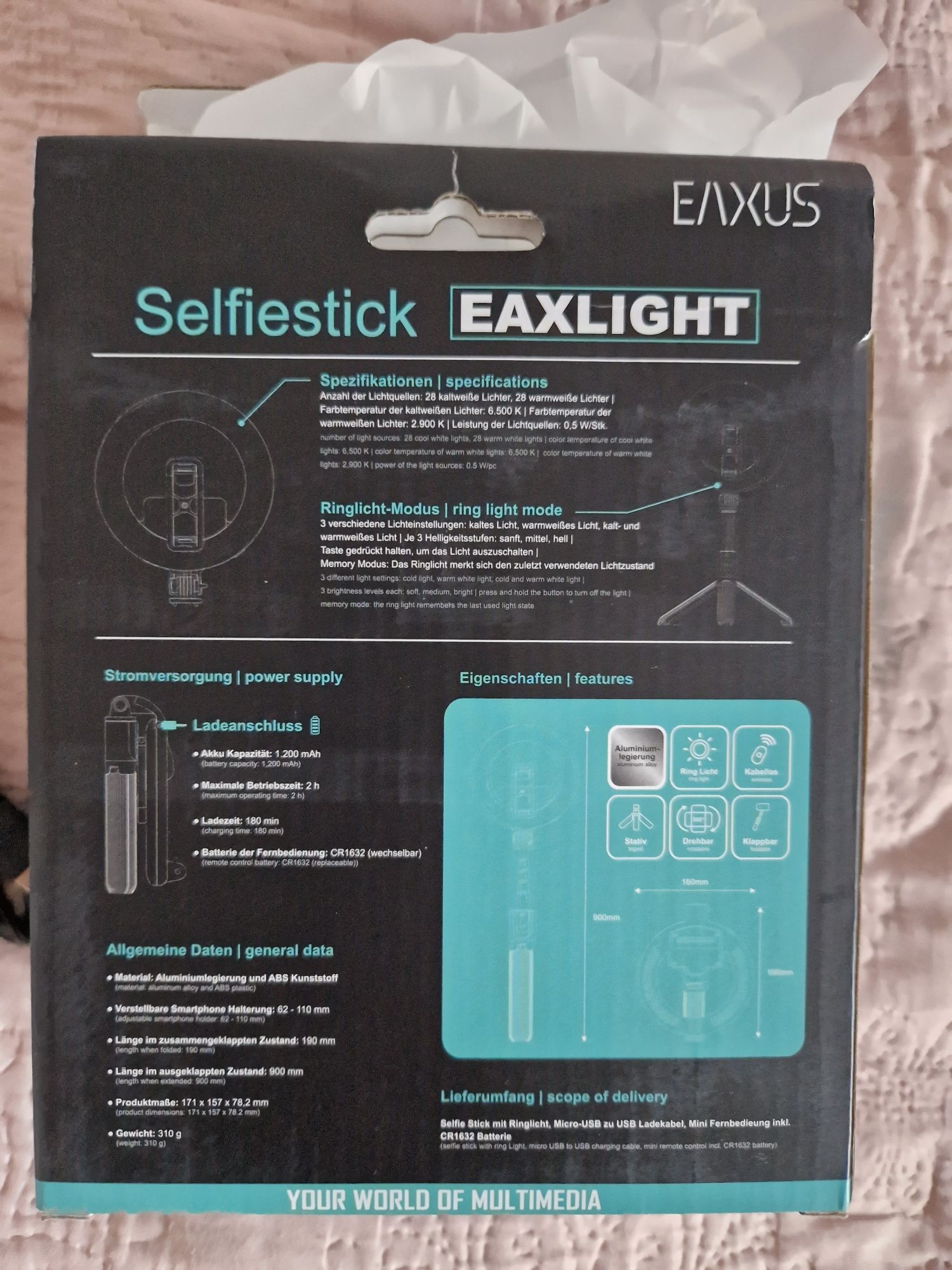 Selfie stick Eaxlight