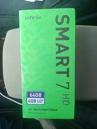 Продаётся INFINIX SMART 7 64гб новый запечатанный 40000тг