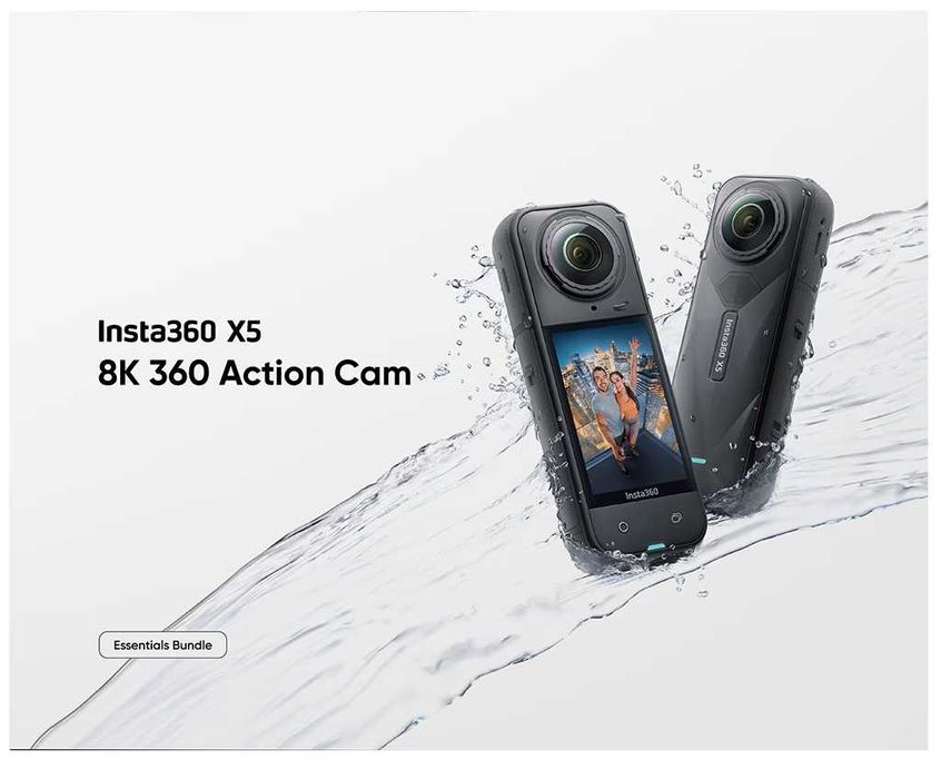 Insta360 X5 / 8K 360 Action Cam / Essentials Bundle