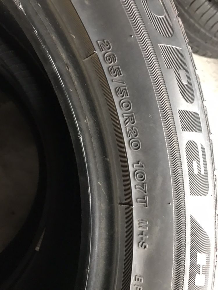 265/50/20 BRIDGESTONE 2бр. 4.5-5мм