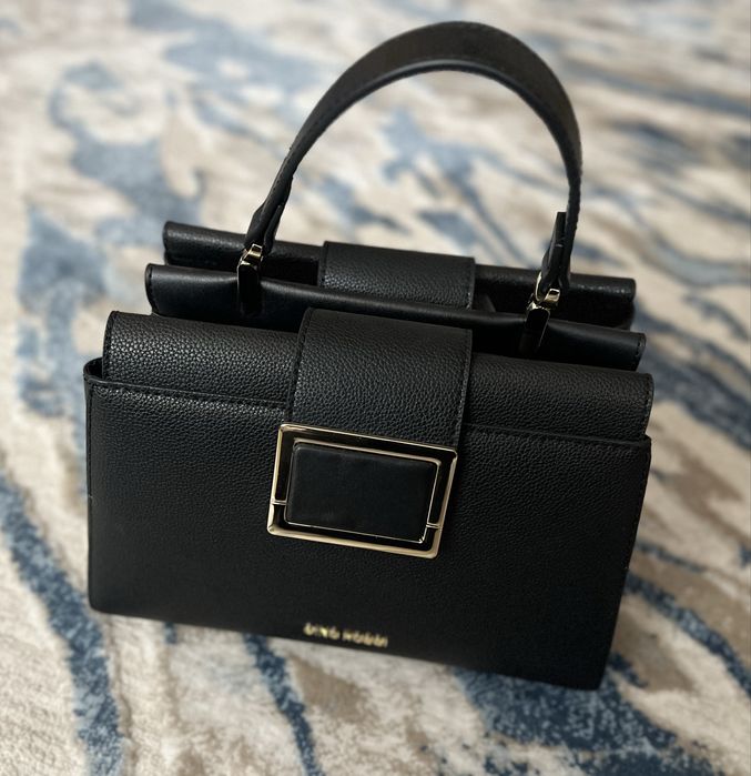 Geanta neagra piele naturala Gino Rossi