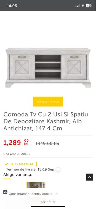 Mobila living naturlich