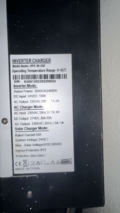 Invertor solar hibrid 24v/2400w