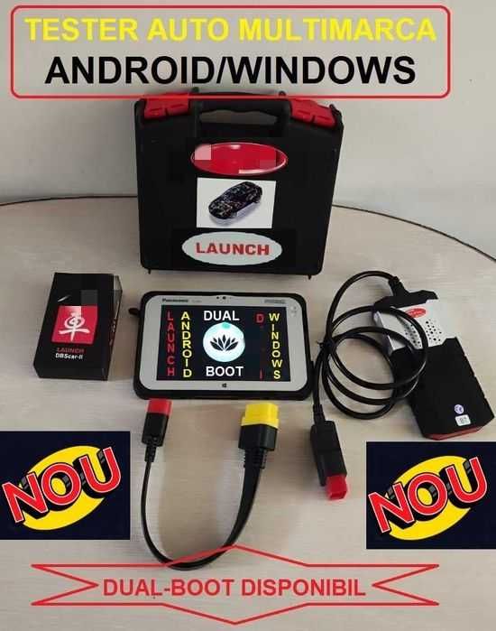 Tester Auto Turisme+ Camioane Launch/DSOBD2+Tableta PANASONIC 8/256Gb