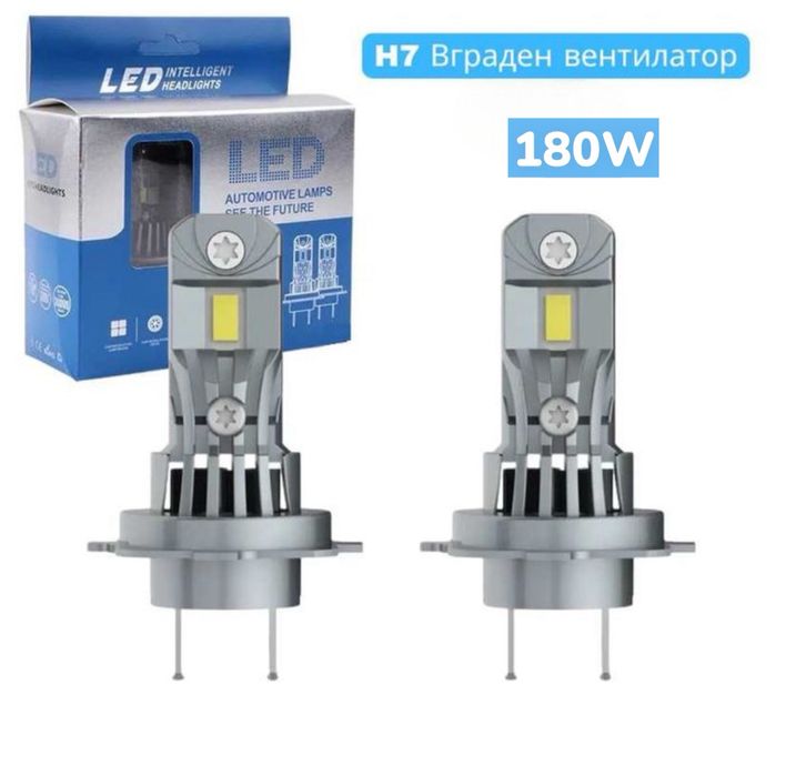 H7 Диодни крушки 180W LED Крушки H7 за директен монтаж