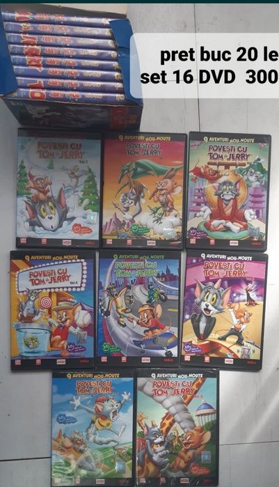 Vand CD-uri cu povesti si colectii desene animate