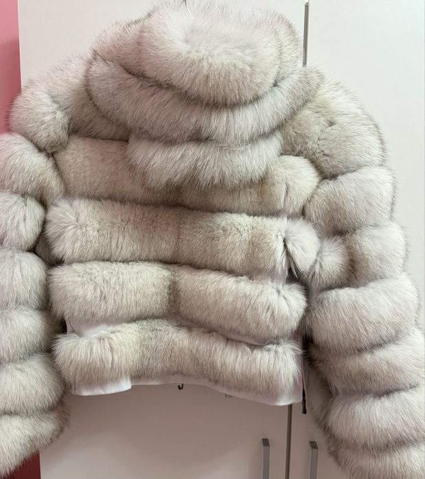 Палто-елек естествен косъм