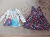 set bluza disney frozen 110 4 5 6 ani rochie rochita h&m vara nou