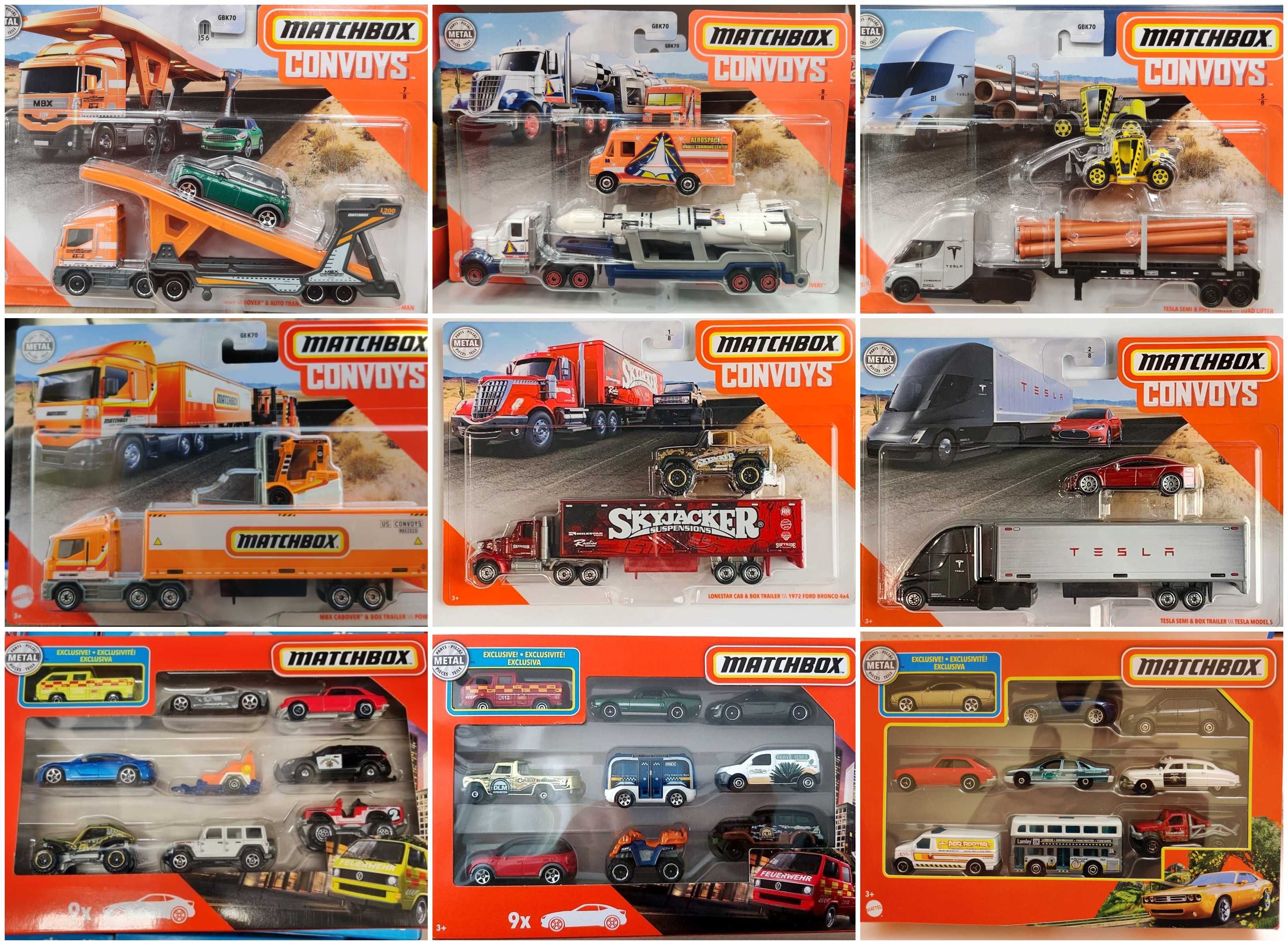Метални колички Matchbox Collectors Moving Parts Convoys  Working Rigs