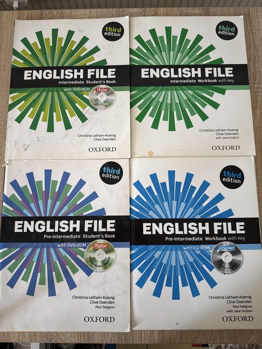 Учебники английского English File с рабочими тетрадями