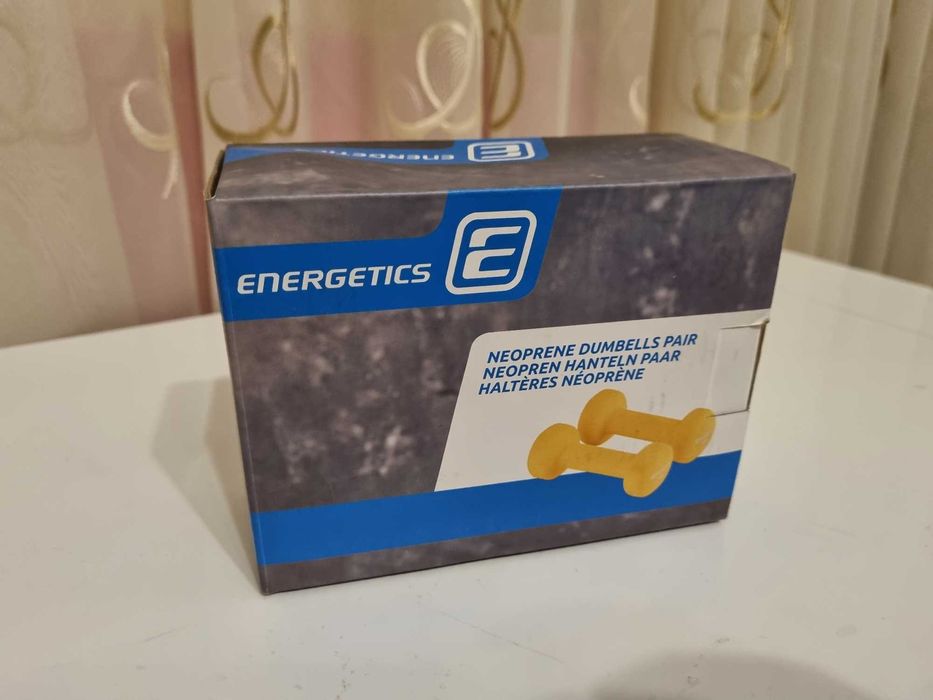 Gantera Energetics, acoperita cu neopren, 2×1 kg, noi.