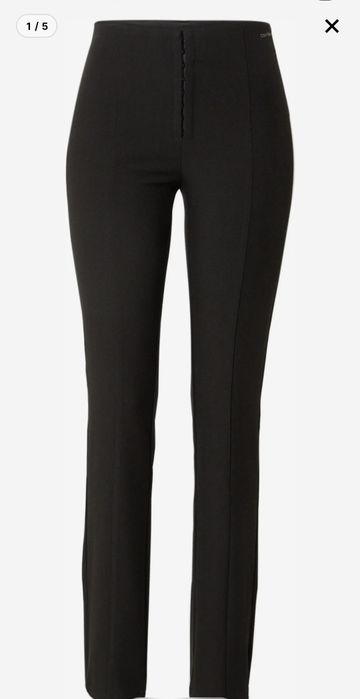 Панталон Calvin Klein Jeans в черен и бежов цвят
