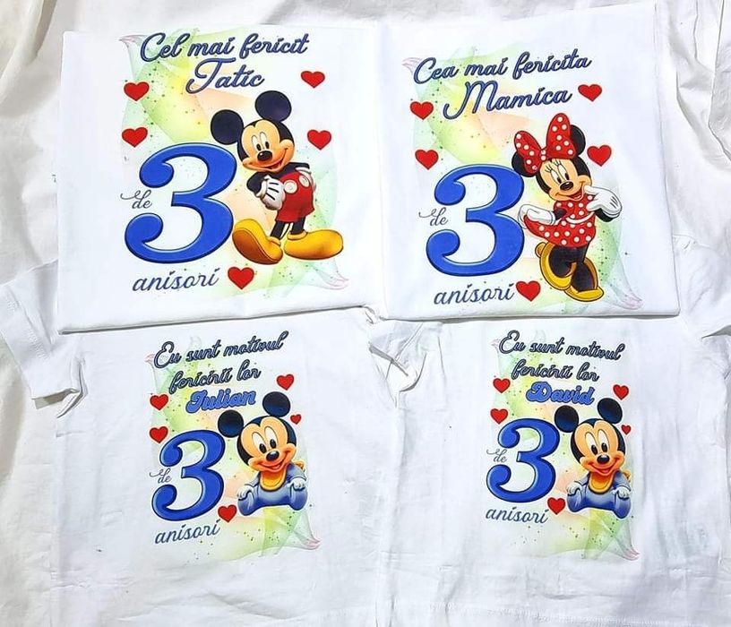Tricouri personalizate aniversare