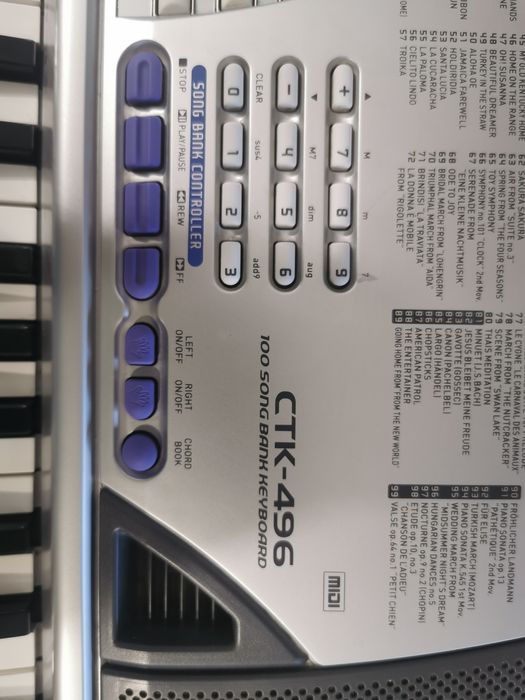 Pian Casio CTK-496