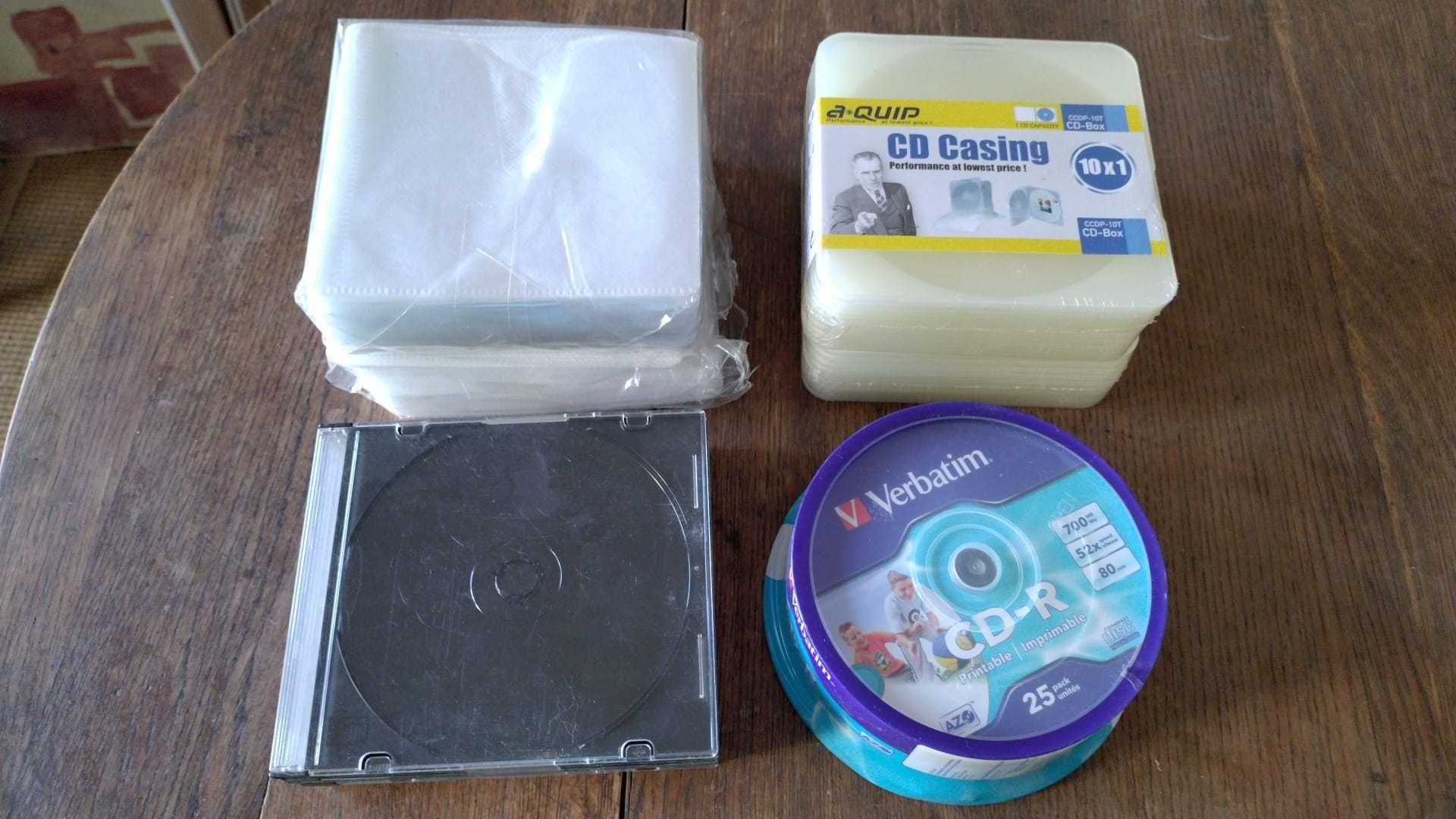 Lot CD, carcase, plicuri, stick-uri USB 1 GB