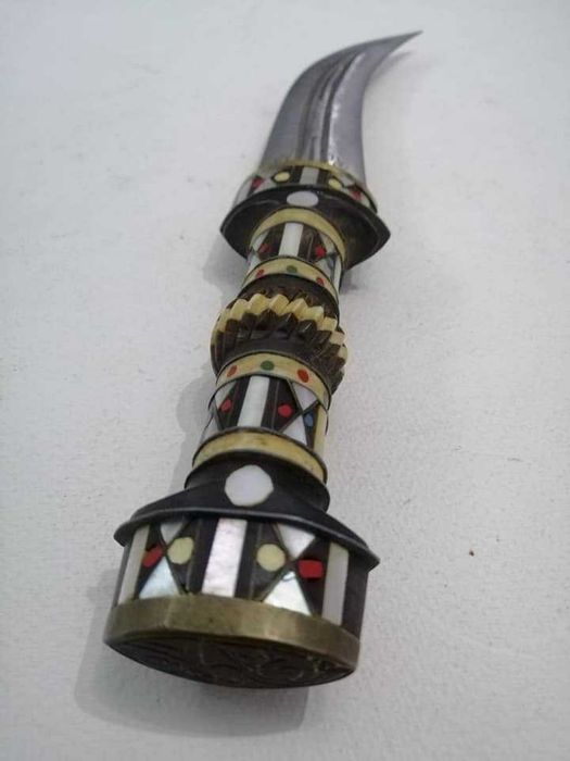 Pumnal vintage Khanjar Majdali sirian secolul XIX