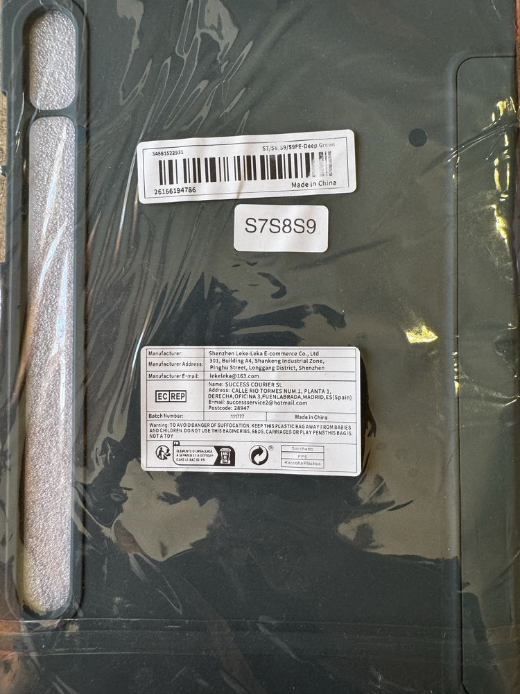 Samsung tablet S 7,8,9