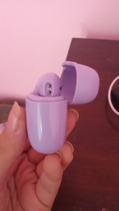 Căști fără fir Macaron Color Mini In-Ear Ultra Long Life-Violet