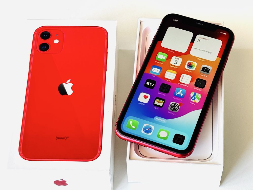 Iphone 11 64GB Red Отличен! 95% Батерия! Гаранция 6 месеца