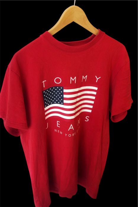 Tricou Barbati Tommy Hilfiger Jeans rosu