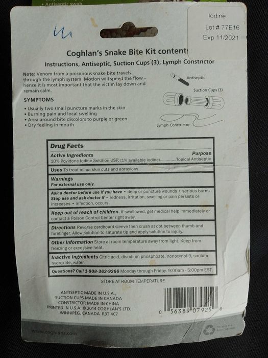 Kit Antiseptic impotriva muscaturii de sarpe muscatura Venin Antivenin