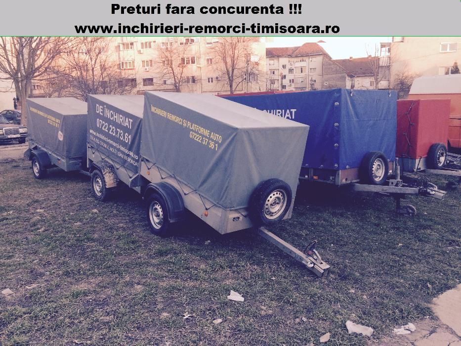 Inchirieri remorci si platforme auto 75 ron/zi