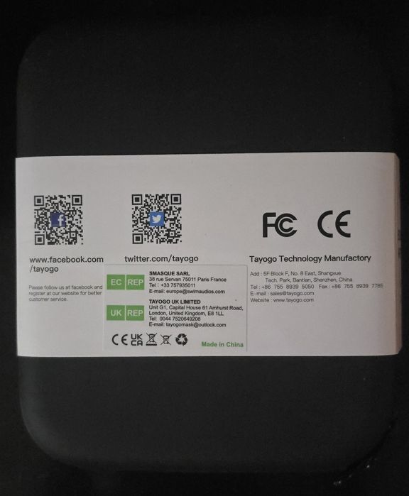 Tayogo W01 Bone Conducting водоустойчиви безжични слушалки за плуване