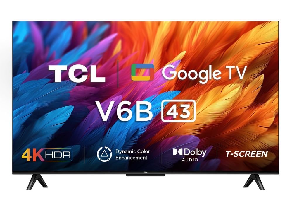 TCL 43V6B 4K google tv телевизор 2024