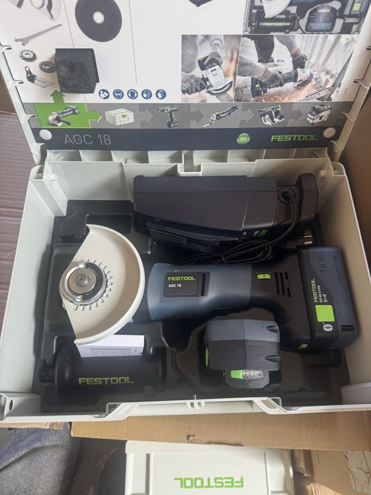 Polizor unghiular Festool cu acumulator AGC 18-125 5,0 EBI-Plus