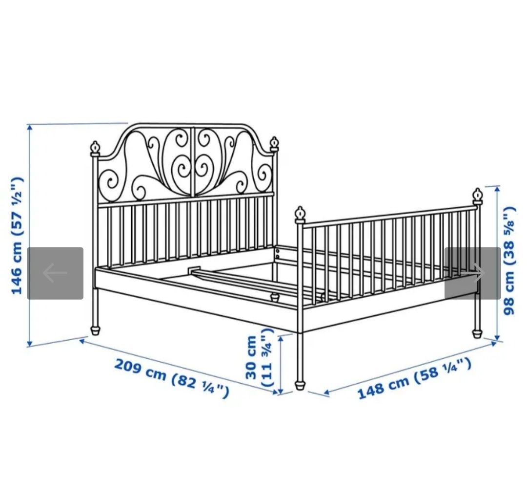 Кровать IKEA Leirvik 140*200