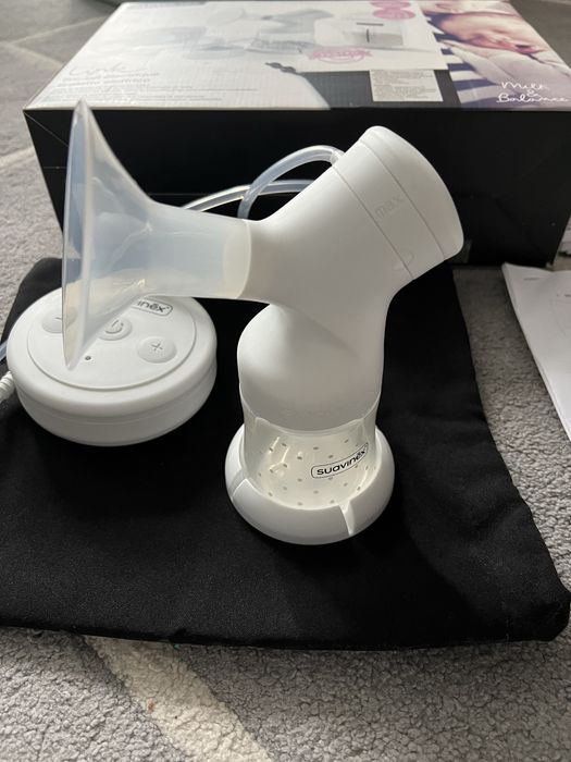 Електрическа помпа Suavinex + силиконова помпа Haakaa