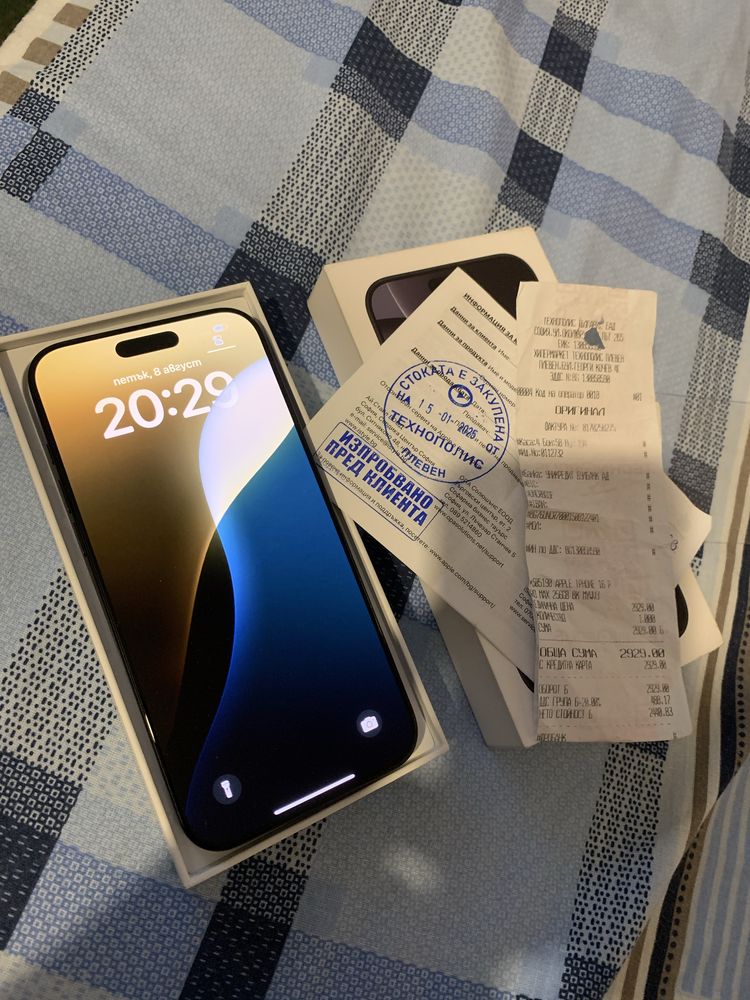Iphone 16 Pro Max 256 - като нов - черен