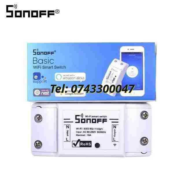 Comutator Releu Wireless Wifi Sonoff Universal Smart Home Pentru Auto