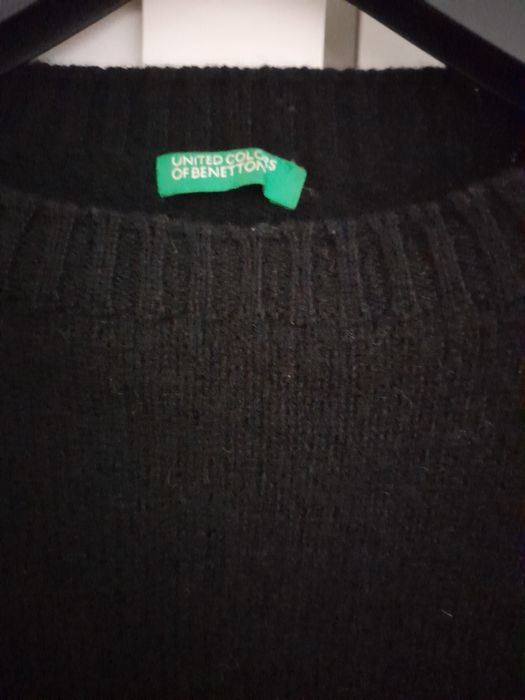 Pulover Benetton, lana virgină 100%, s, 90 lei