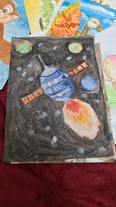 Рисунки А4 акварель и карандаши