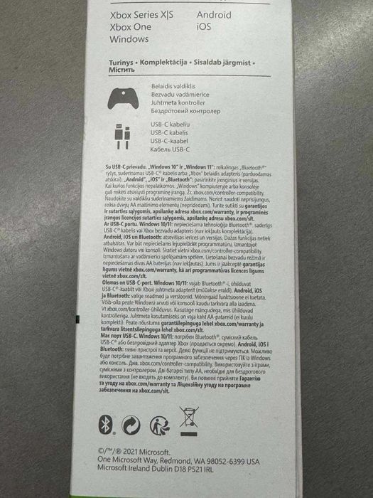 XBOX Controler with USB Type C Cable