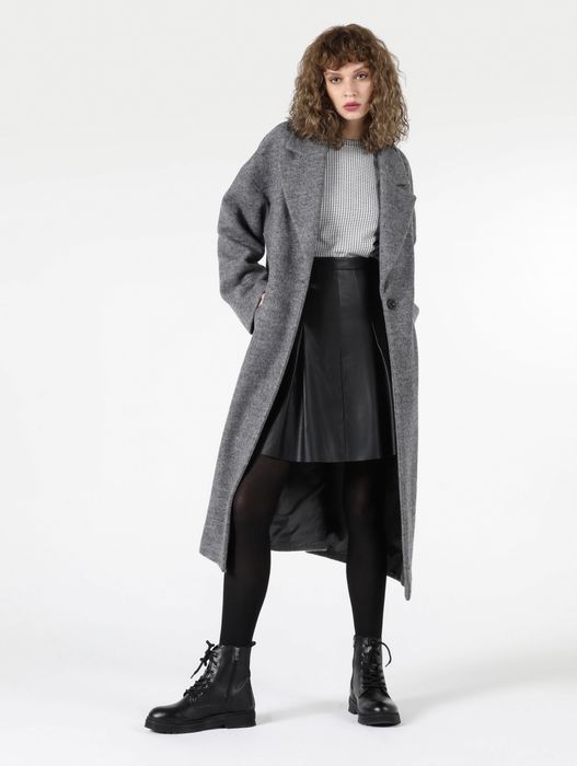 Palton lung oversize gri – Colin’s (mărimea XS, potrivit până la L)