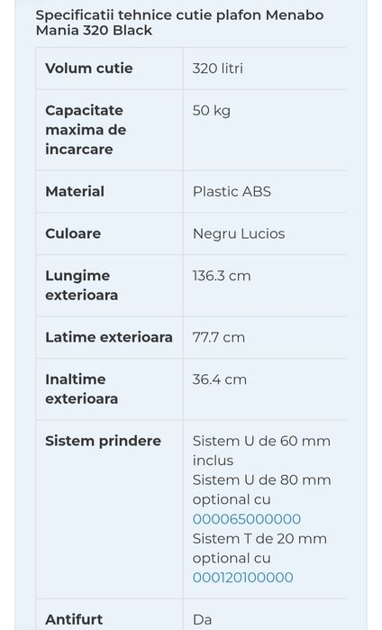 Închiriez sau vând cutie portbagaj si bare transversale